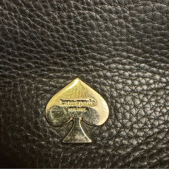 Kate Spade New York Leroy Street Vivienne Satchel Crossbody Black Leather - Picture 9 of 9